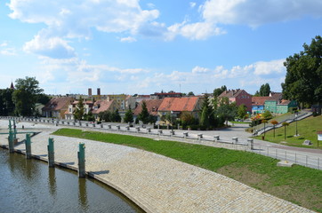 Nowa Sól latem/Nowa Sol in summer, Lubusz Land, Poland
