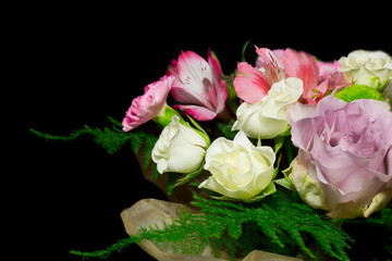 greeting card with flowers,floral design
