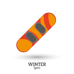 winter sport snowboard equipment vector illustration eps 10