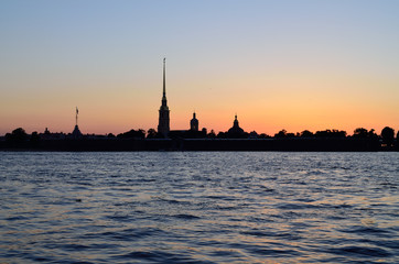 Fototapeta premium View of the Peter and Paul fortress