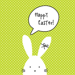 Easter card with copy space. Happy Easter!