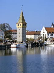 Fototapeta premium Deutschland Bayern Lindau am Bodensee