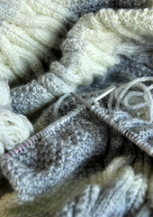 Fototapeta na wymiar Tricoter , tricot, loisir 