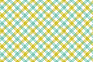 Green blue check diagonal fabric texture background seamless pat