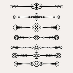 Vector decorative design elements