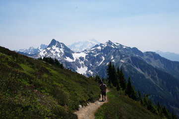 Fototapeta na wymiar Winchester Lookout near Mt. Baker in Washington State, the Great Pacific Northwest