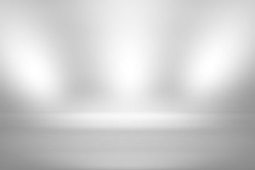 Gray empty room studio gradient with spotlight used for background and display your product