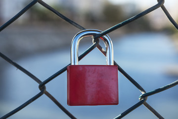 Red padlock