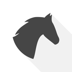 Vector illustration of horse head - Illustration