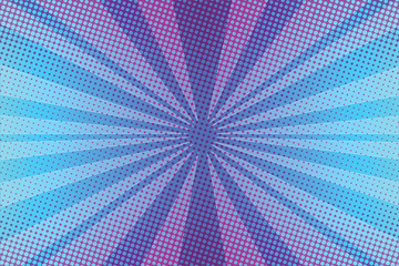 Violet rays pop art background