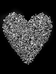 love heart from screw