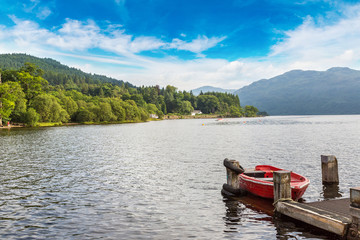 Fototapeta na wymiar Lake Loch Lomond in Scotland