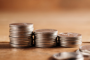 Saving money and banking for finance concept