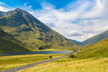 Fototapeta premium Summer in Scotland highlands, United Kingdom