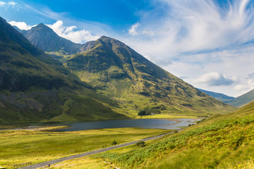 Fototapeta premium Summer in Scotland highlands, United Kingdom