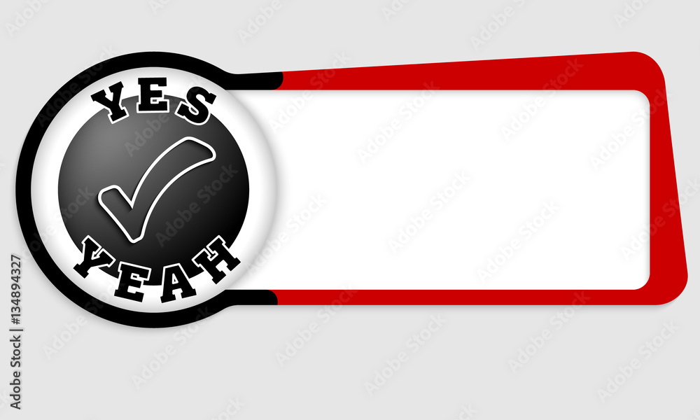 Poster vector abstract box for your text with check box
