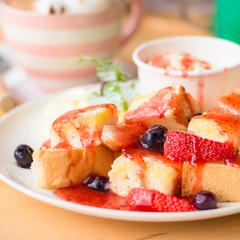 Strawberry Honey toast