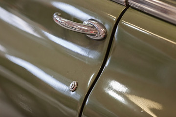 door handles of old-timer