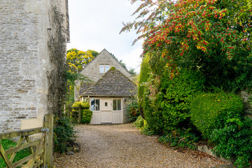 the village of Bibury, Cotswolds, Arlington Row England