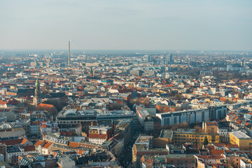 Rooftop cityscape view of Berlin, Germany