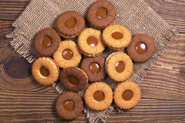 Cookies with caramel