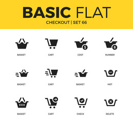 Basic set of checkout icons