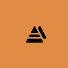 Pyramid Egypt icon. flat design