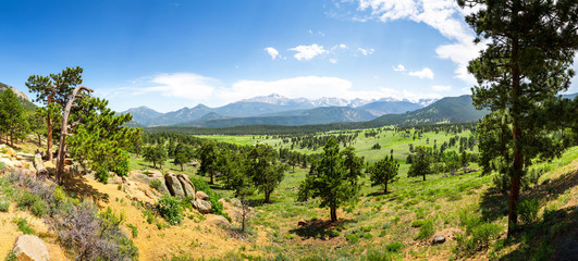 Rocky Mountain National Park panoramic view