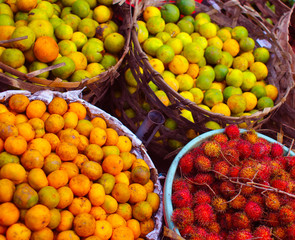 Fruit market in Indonesia