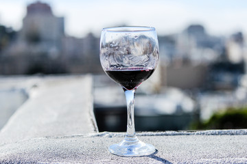 A glass of delicious red wine!