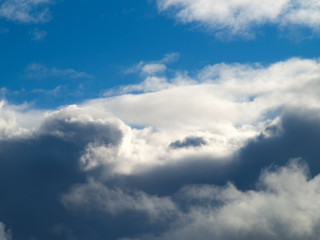 Fototapeta na wymiar huge clouds