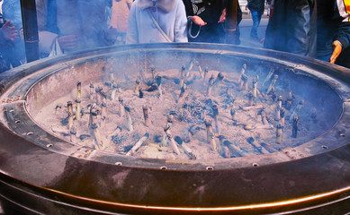 Obraz premium 浅草寺の受香所