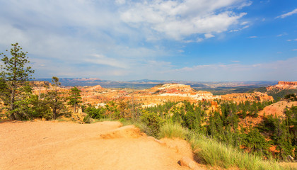 Panoramic top view on Bryce Canyon National Park