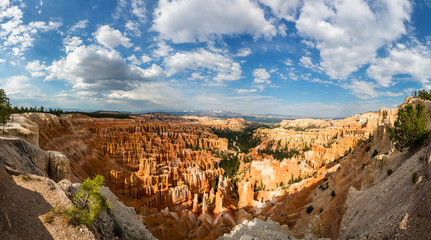 Panoramic top view on Bryce Canyon National Park