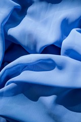 Close-up of blue fabric