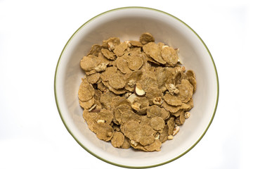 Cereal bowl on white