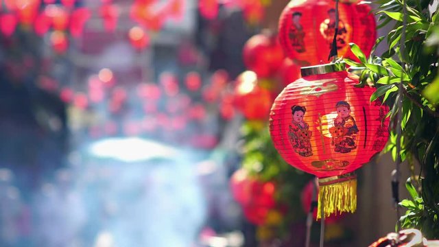 Ancestor Worship on Chinese New Year and burning paper gold