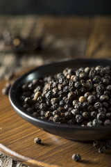 Raw Organic Black Peppercorns