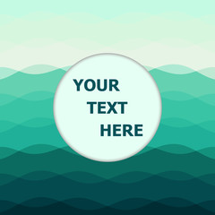 Abstract dark green background with curve lines