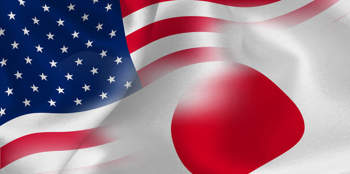 アメリカ日本国旗背景stock Vector Adobe Stock アメリカ日本国旗背景stock Vector Adobe Stock