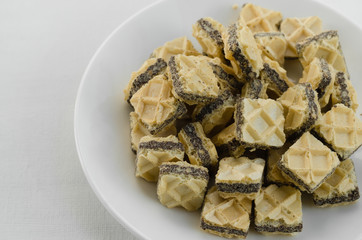Little Piece of Wafers Snack for Relaxing Time.