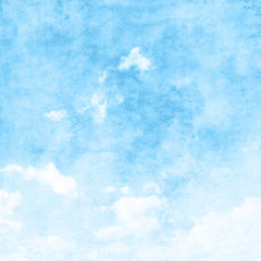 Blue sky in grunge style.