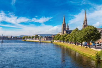 Obraz premium Cityscape of Inverness, Scotland