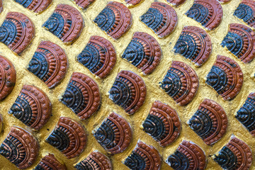 Close up of Naga  scale texture