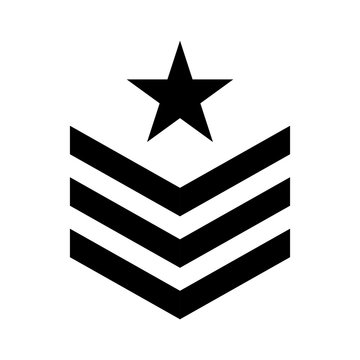 Military symbol icon image, vector illustration design