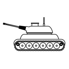 Fototapeta premium Figure tank car for navy war icon, vector illustration