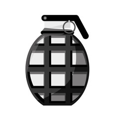 Contour grenade military equipment icon image vector illustration