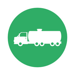 Signal of tank car for gasoline image, vector illustration design