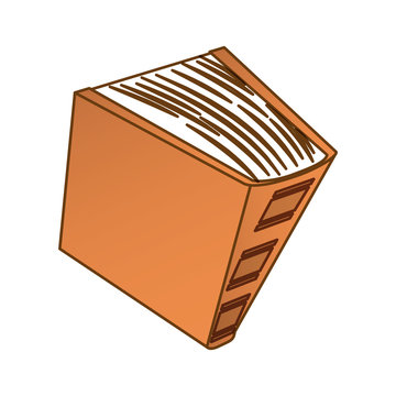 Brown encyclopedia icon image, vector illustration design