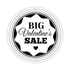 Valentines day sale offer. Vector illustration
